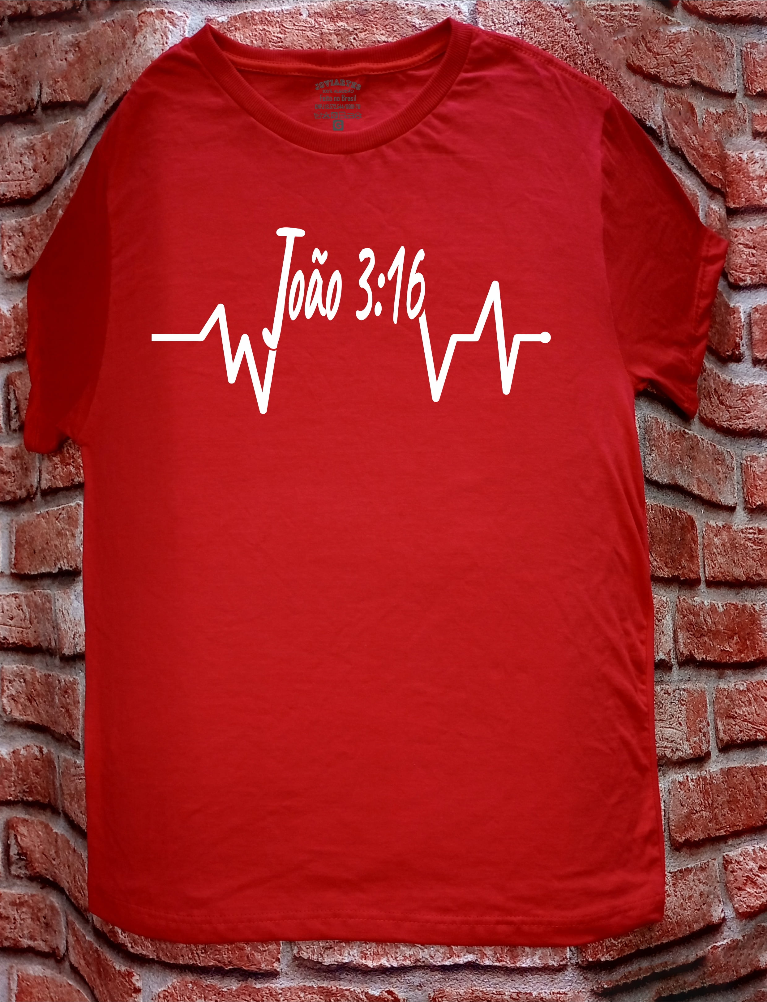 CAMISETA JOHN 3:16 - FEMININA - MATERIAL 100% ALGODÃO - Tudo Camisetas